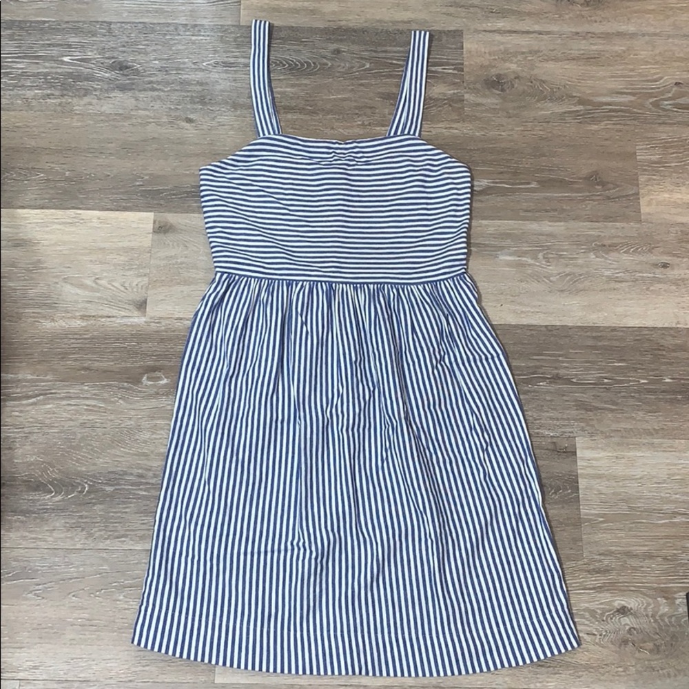 Loft Blue Stripe Sundress XS